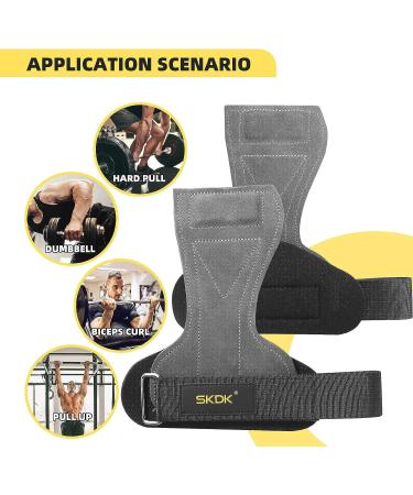 BDYJY Leather Non Slip Wrist Guard for Fitness & Weightlifting - Grey, One Size - Buy Online on GoSupps.com