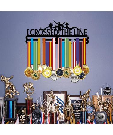 Superdant Runner Medal Hanger Display - Crossed The Line Race Medal Holder - 60+ Medal Holder for Competition Athlete Gift - Buy Online on GoSupps.com