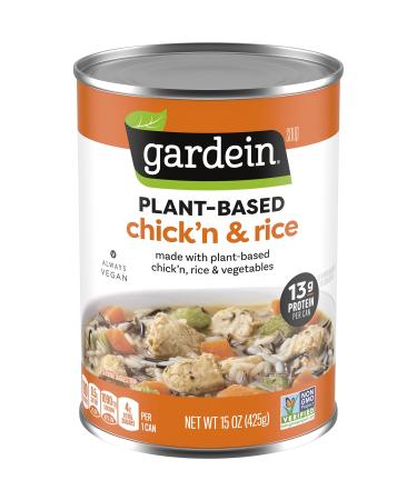 Gardein Plant-Based Chick'n & Rice Soup, Vegan, 15 oz