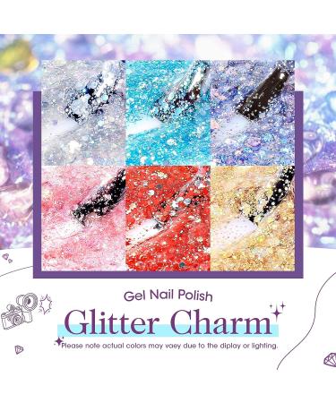 GELLEN Glitter Gel Nail Polish Set - 6 Trendy Diamond Shine Colors for Salon-Quality DIY Manicures - Buy Online on GoSupps.com