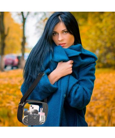 Vminog Stadium Approved Clear Bag - Small Transparent Crossbody Shoulder Bag with Adjustable Belt for Sports & Work - Buy Online on GoSupps.com