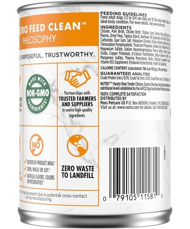 NUTRO Hearty Stews Adult Wet Dog Food 12.5 oz. Cans (Pack of 12) - Chicken Flavor - Buy Online on GoSupps.com