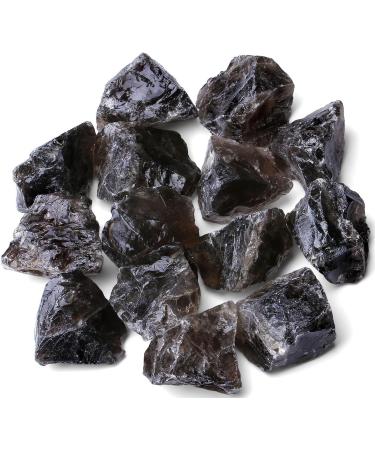 Xiannvxi 2 Smoky Quartz Crystal Gemstones Set - 100% Natural Raw Stones - Premium Mountain Crystals for Spiritual Healing - 4pcs - Buy Online on GoSupps.com
