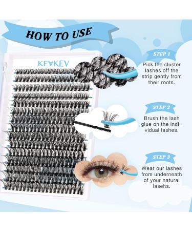 300 Pcs Individual 40D D-Mix Lash Clusters 9-16mm for DIY Lash Extensions | Dramatic Volume and Length | Self Application at Home - Buy Online on GoSupps.com