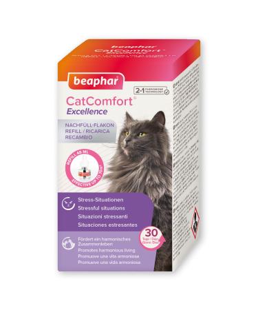 Beaphar - CatComfort Excellence Refill bottle for evaporators - for cats and kittens - Pheromon technology - calms and ensures harmony - acts for 30 days - ranges for up to 70 m2 - 48 ml