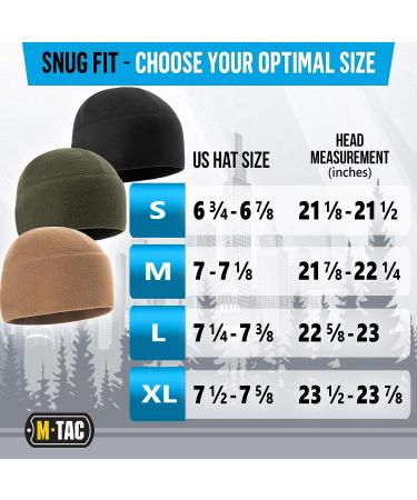 M-Tac Fleece Watch Cap - Army Tactical Beanie Hat Black (Large) - Buy Online on GoSupps.com