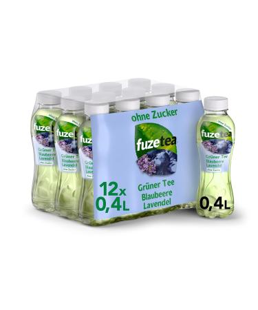 Powerade Sports Mountain Blast Zero & Fuze Tea Green Tea Blueberry Lavender - Sustainable 12 x 400 ml Bundle for Ultimate Refreshment - Buy Online on GoSupps.com