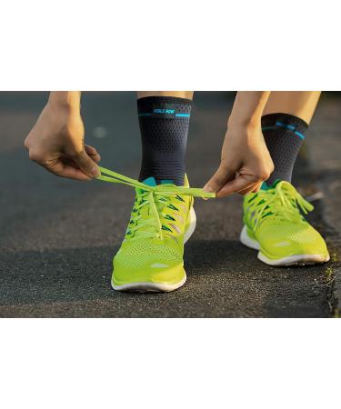 AGILE NOW Foot Bandage Set of 2 - Ankle Support Wraps (M) - Blue - International Shipping Available - Buy Online on GoSupps.com