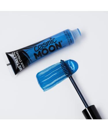 Cosmic Moon Metallic Hair Strands - Blue 15ml | Shop Internationally for Trendy Hair Accessories - Buy Online on GoSupps.com