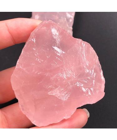 Natural Pink Rose Quartz Crystal Stone Rock Chips LuckyNatural Stones and Minerals Health Decoration NaturalReiki Decoration Stone Mineral Specimen (Size : 60-80g) - Buy Online on GoSupps.com
