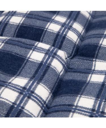 Country of Giraffe Large Grape Seed Pillow 40x30cm - Flanell Karo Blau - Multi-Use Heat & Cold Therapy - Buy Online on GoSupps.com