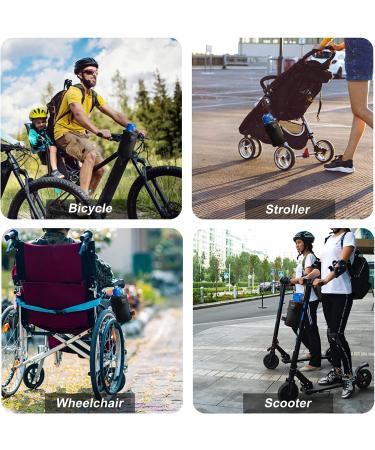 Bike Cup Holder - Adjustable Mount for Mountain, Road, and Kids Bikes - No Screws Required - Fits Water Bottles Up to 32oz - Handlebar Drink Cup Holder with Mesh Pockets - Buy Online on GoSupps.com