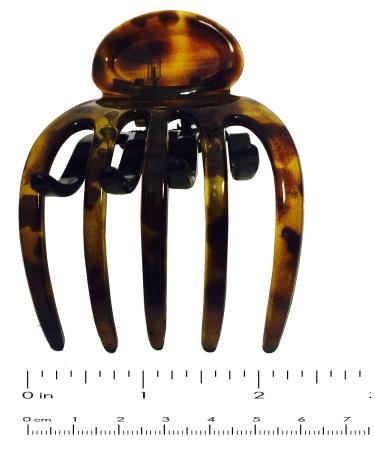 Parcelona French Curved Paw Medium Celluloid Hair Claw for Women - Durable & Stylish Paris Hair Accessory - Made in France (Savana) - Buy Online on GoSupps.com