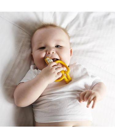 Matchstick Monkey Antimicrobial Silicone Teether | Easy-to-Grip BPA Free 11cm | Ludo Lion Design | 3 Months+ | Gel Applicator | Animal Teether - Buy Online on GoSupps.com