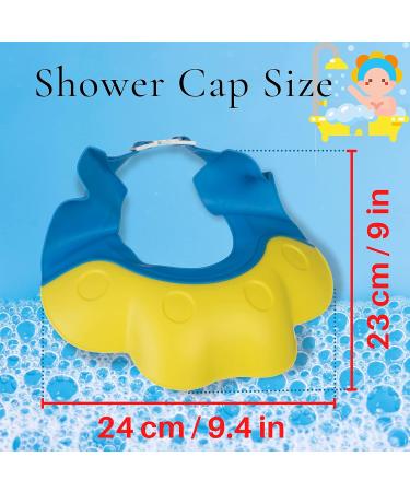 Bisoo Baby Shower Cap and Rinse Cup Set for Boys and Girls 6 Months+ | Adjustable Bath Visor for Eye and Ear Protection - Shampoo Rinse Jug Included - Buy Online on GoSupps.com