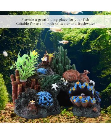 Aquarium Coral Rock Decoration Coral Reef Ornament Vivid Artificial Resin Coral Cave Environments Ornaments Aquarium Fish Tank Resin Decorations - Buy Online on GoSupps.com