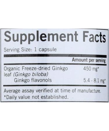 Eclectic Ginkgo 450 Mg Fduv with Glass Blue 50 Count Blue 50 count (Pack of 1) - Buy Online on GoSupps.com
