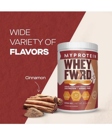 Myprotein Whey Forward Animal-Free Protein Powder 1.09 Lbs (20 Servings) Cinnamon Cereal 20g Protein & 4.7g BCAA Per Serving Lactose and Sugar Free Protein Shake for Muscle Strength & Recovery - Buy Online on GoSupps.com