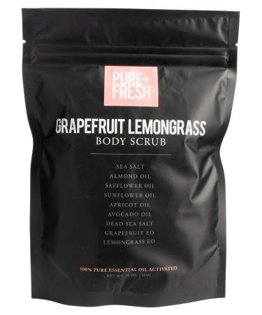 PURE & FRESH Grapefruit Lemongrass Body Scrub 16 OZ