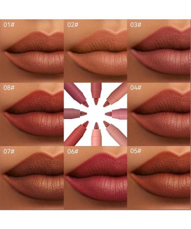 Long Lasting Waterproof Matte Lip Liner Pencil - High Pigmented, Non-Dry, Non-Fade - UP TO 12 HOURS - Professional Lip Makeup for Women (03# WHISPER) - Buy Online on GoSupps.com