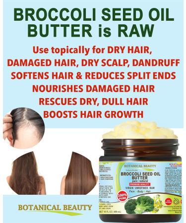 Botanical Beauty BROCCOLI OIL BUTTER 100% Natural Pure VIRGIN UNREFINED Cold-Pressed for Face Skin Body Hair Lip Nails. Rich in Vitamin C Vitamin E Omega 3 Omega 6 (4 Fl Oz) 4 Fl Oz (Pack of 1) - Buy Online on GoSupps.com