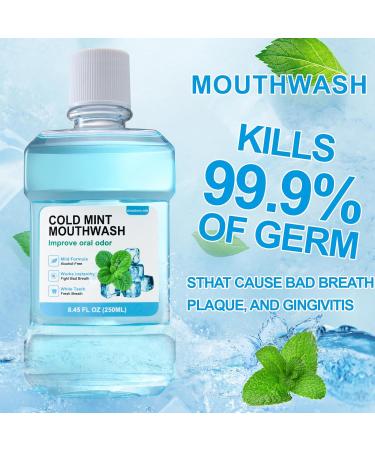 Fresh Breath Mouthwash ICY Mint Flavor Alcohol-Free Healthy Gums Mouthwash Clean (8.45 FLOZ Sweet Peach) Sweet Peach 8.45 Fl Oz (Pack of 1) - Buy Online on GoSupps.com