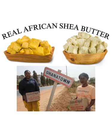 Raw African Shea Butter 20 lb - 100% Pure Natural Unrefined Yellow Grade A | Moisturizing for Body Hair & Face - Perfect for Dry & Cracked Skin - Buy Online on GoSupps.com