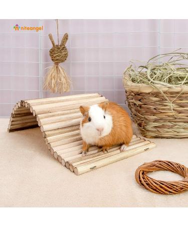 Niteangel Small Animal Climbing Suspension Bridge Ladder - Ideal for Hamsters, Gerbils, Mice, Rats, Guinea Pigs - 15.7'' x 7.8 - Buy Online on GoSupps.com