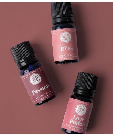 Woolzies Sensual Essential Oil Set | X3 Therapeutic Aromatherapy Oils - Love Potion Passion Bliss | Floral Perfume for Relaxation - Buy Online on GoSupps.com