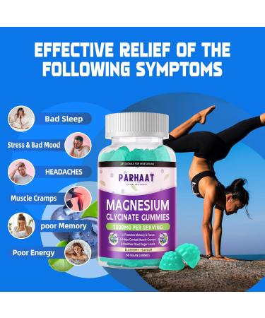 Magnesium Glycinate Gummies - Sugar Free Magnesium Potassium Supplement with Vitamin D B6 CoQ10 for Calm Mood & Sleep Support - 60 Blueberry Chews Blueberry 60 Count (Pack of 1) - Buy Online on GoSupps.com
