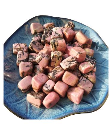 Natural Crystal Rough Nature Rhodonite Tumble Dryer Rose Quartz Crystal Rough Stone Sample Crystal Love Natural Stones Crystal (Size : 1000g)