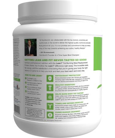 Nutrition 53 Lean1 Cookies and Cream Protein Shake - 15 Serving Tub, Fat Burning Meal Replacement, 1.98 Pound - Buy Online on GoSupps.com