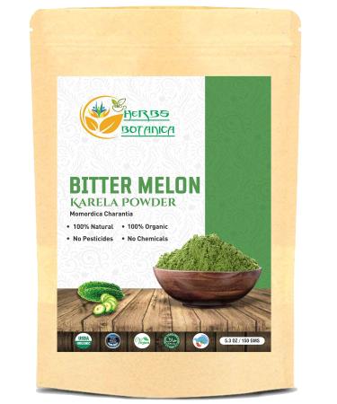 Herbs Botanica Bitter Melon Powder| Karela Powder | Momordica Charantia | Blood Purifier 100% Organic Non GMO | Gluten Free | Promotes Healthy Lifestyle