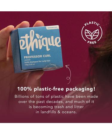 Ethique Solid Shampoo Bar for Curly Hair - Sulfate Free, Eco-Friendly & Plastic Free - Professor Curl, 3.80oz (Up to 80 Uses) - Buy Online on GoSupps.com