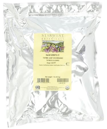 Starwest Botanicals Organic Thyme Leaf C/S 1 lb (453.6 g) - Buy Online on GoSupps.com