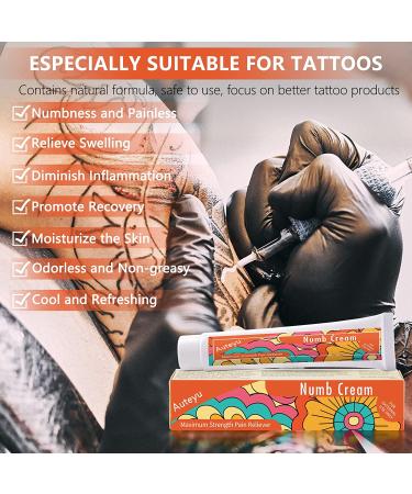 Manfu Auteyu 6-8 Hours Painless Tattoo Cream (1.03oz) - Orange - Buy Online on GoSupps.com