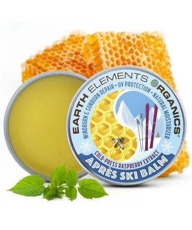 Earth Elements Organics Apr s Ski Balm Raspberry Leaf Oil Natural Moisturizer for Skin Hydration Organic Skincare for All Skin Types 1 oz