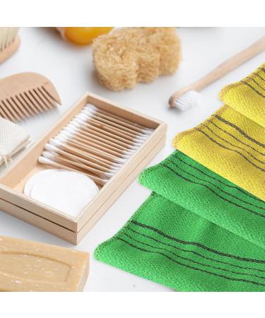 10pcs Korean Exfoliating Washcloths - Italian Towel Mittens for Dead Skin Removal | Viscose Rayon Bath Sponges - Buy Online on GoSupps.com