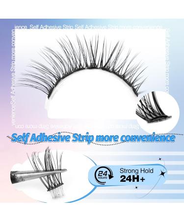Self Adhesive Lash Clusters | Natural C Curl Eyelash Clusters | No Glue Reusable | Pre Glued Extensions with Tweezers | Shop Internationally - Buy Online on GoSupps.com