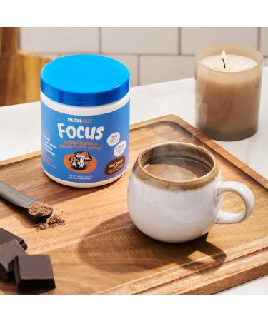 Nutricost Nutrizen AM Focus Adaptogenic Mushroom Drink (Hot Cocoa Flavored) 30 Servings - Includes Reishi Lion's Mane Shiitake Cordyceps - Buy Online on GoSupps.com