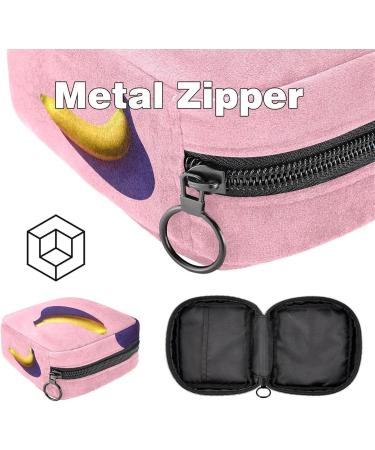 Funny Pink Fruit Banana Menstrual Cup Storage Bag for Women Portable & Stylish Bandage Organizer for First Period Essentials - Buy Online on GoSupps.com