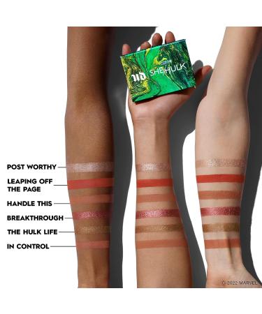 Urban Decay x Marvel Studios She-Hulk Mini Eyeshadow Palette - 6 Limited-Edition Matte & Shimmer Shades - Vegan Formula - Buy Online on GoSupps.com