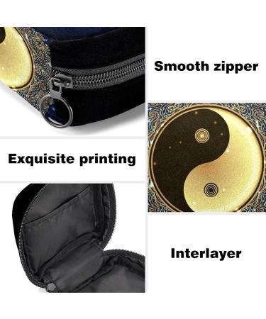 GIAPB Period Bag - Sanitary Napkin Storage & Makeup Pouch - Yinyang Bagua Color - Buy Online on GoSupps.com