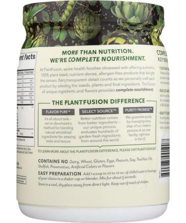 Plantfusion Protein Powder Vanilla Bean 1 lb - Premium Vegan Protein for Optimal Nutrition - Buy Now Internationally - Buy Online on GoSupps.com