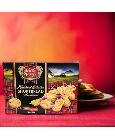 Highland Specialty Traditional Scottish Shortbread Cookies 500g Box Assorted Shapes (1) - Buy Online on GoSupps.com