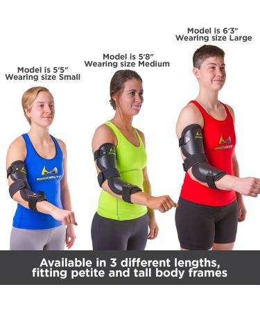 BraceAbility Cubital Tunnel Syndrome Elbow Brace - Ulnar Nerve Pain Relief | Arm Immobilizer for Hyperextended Elbow - Size M/L - Buy Online on GoSupps.com