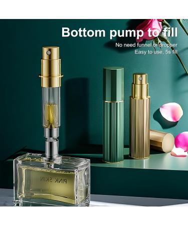 Portable 5ml Perfume Travel Bottle - Refillable Atomizer for Cologne & Fragrance | Perfect Travel Essential & Gift (Gold - Buy Online on GoSupps.com
