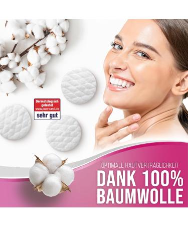 Jean Carol Supersoft Lint-Free Cotton Pads - 100% Natural Fiber Eco-Friendly Cleaning & Makeup Removal (15x60 Pieces) - Buy Online on GoSupps.com