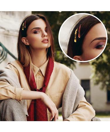 14-Piece Tortoise Shell Acrylic Bobby Pins for Women - Fashion Hair Accessories - Buy Online on GoSupps.com