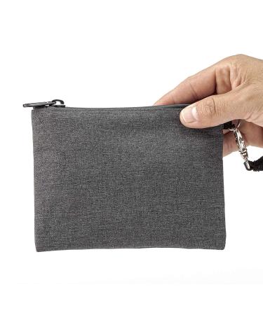 Epulse Small Smell Proof Bag - 6x4 inch | Smell Proof Pouch Container | Stash Bag | Discrete Odorless Scent Proof Bags Storage | No Smell Odor Proof Bags Carbon Lined (gray) Polyester